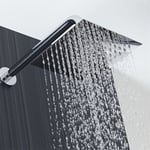 Stainless Steel Rainfall Showerhead Easy to Install & Clean Waterfall Rain Head 