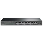 TP-LINK (T1500-28PCT) 24-Port Smart PoE Switch 24 x 10/100Mbps PoE+ 4-Port Gigab