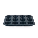 Salter Indigo 12 Cup Muffin Pan Healthy Non-Stick Coating PFOA-Free Oven Safe