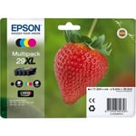 Epson 29XL Strawberry Multipack bläckpatron - Paket med 4 - Svart, Gul, Cyan, Magenta - Claria Home bläck
