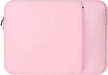 1Pcs Portable Housse Laptop Sleeve pour Ordinateur Portable MacBook Air/Pro 12 Pouces (Rose)