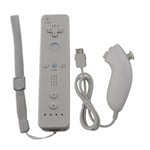 Télécommande Wiimote + Nunchuck pour Nintendo Wii et Wii U - Blanc - Straße Game ®