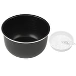 iixpin Cooking Pot Inner Nonstick Interior Coated Cooking Pot Insert Liner with Steamer Rack Rice Scoop Replacement for Electric Rice Cooker Pressure Cooker Black C 4L