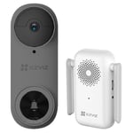 EZVIZ DB2 Pro 5MP Wi-Fi Battery Powered Video Doorbell with AI Detection Two-way
