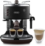 Delonghi ECOV 311.BK Icona Vintage Espresso Coffee Machine Black