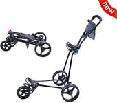 XINTONGSPP 3-Wheel Golf Trolley, Diagonal 162Cm/Load-Bearing 50KG/Outdoor/Home/Office/Push-Pull Golf Cart, Easy To Move (Only One Golf Cart)