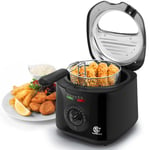 Deep Fat Fryer Frying Chip Electric Air Fry Non-Stick Basket Cool Touch Handle