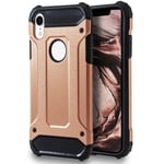United Case 2 Piece Cover for iPhone XR | Rose gold Hybrid Tough Shell