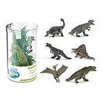 Papo Mini Figurines, 33019 Plus Dinosaurs Set 2 (Tube, 6 pcs), Multicolour