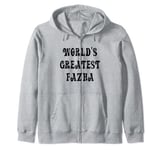 World's Greatest Fazha Austin Powers Parody Father's Shirt Zip Hoodie