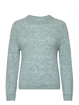 Vijamina O-Neck L/S Knit Top - Tops Knitwear Jumpers Blue Vila