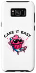 Coque pour Galaxy S8+ Cake It Easy Cute Cupcake Pun Vacay Mode Vacances d'été
