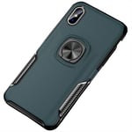 Smart Skal med Ringhållare från LEMAN - iPhone XR Petrol Petrol