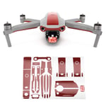 Wrapgrade Skin compatible with DJI Mavic Air 2 | Accent Color B (JAPAN RED)