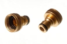NEW 8 X Solid Brass Hozelock Outdoor Tap to Hose Snap Fit Connector - OneStopDIY