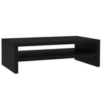 vidaXL Skärmställ svart 42x24x13 cm konstruerat trä Svart