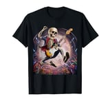 Midnight Jam Skeleton Guitar Solo Rock Tee T-Shirt