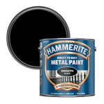 Hammerite Direct to Rust Metal Paint - Smooth Black Finish 2.5L