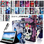 Leather Tablet Stand Folio Cover Case For 7" 8" 10" Samsung Galaxy Tab 2/3/4