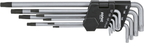 Torxnyckelsats T10-T50 Långa 9-Delar Sonic