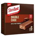 SlimFast Double Chocolate Snack Bar x 6 bars (6 x 25g)