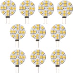 10x G4 LED-lampa Ej dimbar varmvit 2700K DC 12V utbyte