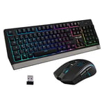 THE G-LAB Pack Gaming Clavier + Souris sans fil The G-Lab Combo Tungsten RVB Noir