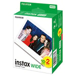 instax WIDE instant film White border, 20 shot pack, suitable for all instax WIDE cameras and printers