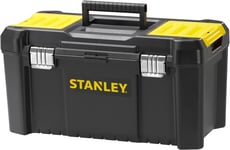STANLEY STST1-75521 Essential 19 Toolbox with Metal Latches, Black/Yellow, Inch