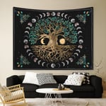 130x150cm Livets träd Vägghängande gobeläng för naturdekorationer Överkast täcke för hem Vardagsrum Sovrum Dorm Decor(B)