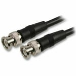 BNC Plug to BNC Plug Cable Lead CCTV, RG59 with pure copper conduction 0.5m 50cm