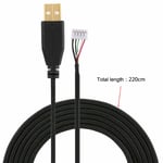 Replacement Gaming Mouse Mice USB Cable Cord Line 2.2M For Razer Naga 2014 FOY