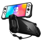 Spigen Nintendo Switch OLED Rugged Armor-skal, Black