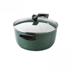 Prestige Eco Stock Pot with Glass Lid - Non Stick, Induction, Plant Based - 24cm
