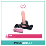 Vibrating Strap On Harness Dildo Realistic Penis Lesbian Sex Toy Adjust