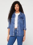 Levi'S Doreen Utility Denim Shirt - In Patches 2 Blue