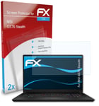 atFoliX 2x Screen Protection Film for MSI GS76 Stealth Screen Protector clear