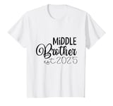 Youth Promoted to the middle brother Est 2025 coming soon Kids T-Shirt