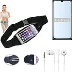 Belt bag for Samsung Galaxy A40 + headphones waist bag Sport Running Fitness sho