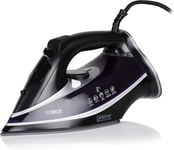 Tower T22013PR CeraGlide Ultra-Speed Steam Iron with Variable Steam Function, A