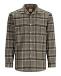 Simms Coldweather Shirt Hickory Asym Ombre Plaid L