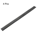 4Pcs Window Glass Shower Doors Replacement Squeegee Rubber 11.81 Inch Black