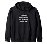 Funny Project Manager, Hilarious Project Management Zip Hoodie