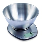 Exzact Electronic Wet and Dry Food Weighing Kitchen Scale with Mixing Bowl 5kg