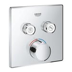 Grohe Grohtherm SmartControl termostat For innbygging, 2 uttak, Krom - 29148000