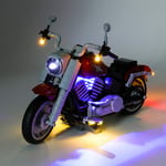 Lommer LED Light Kit for Lego Creator 10269 Harley Davidson Fat Boy Motorbike Set, Lighting Kit for Lego 10269 (Not Include Lego Model)