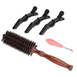 Wodden Round Brush Bristle Round Hair Brush Set Blow Drying Bristle Hair SG5
