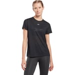 Reebok Workout Ready Activchill Trenings T-skjorte Dame - Svart - str. 2XS