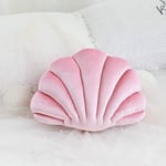 VKTY Seashell Shaped Pillow Velvet Cozy Solid Throw Pillow Case Decorative Couch Cushion Throw Pillows Shell With Pillow Insert for Home Sofa Bed Living Room Decor,Throw Pillows