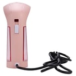 (Pink)800W Portable Handheld Clothes Garment Steamer Travel Steam Iron EU Plu UK